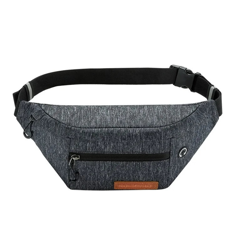ROCKBROS H33 Polyester Waist Bag Adjustable Crossbody Bag Portable Cycling Camping Chest Bag