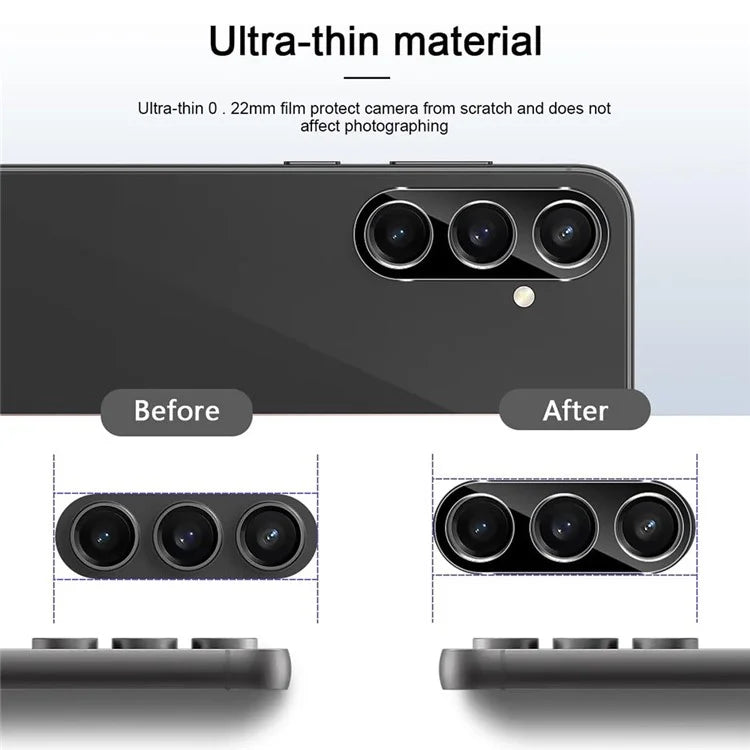 For Samsung Galaxy S23 FE Camera Lens Film Ultra Clear Tempered Glass Lens Protector