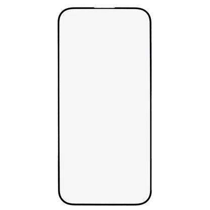 For iPhone 15 Pro Max Screen Protector Black Edge Silk Printing Anti-blue-ray Clear Tempered Glass Film