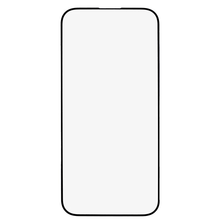 Black Edge Silk Printing Screen Film for iPhone 15 Pro HD Clear Screen Protector Anti-blue-ray Tempered Glass Film