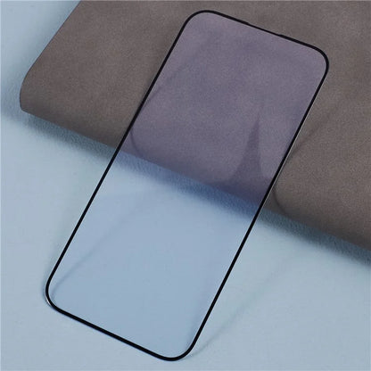 Anti-blue-ray Screen Film for iPhone 15 Tempered Glass Screen Protector Black Edge Silk Printing Clear Phone Film
