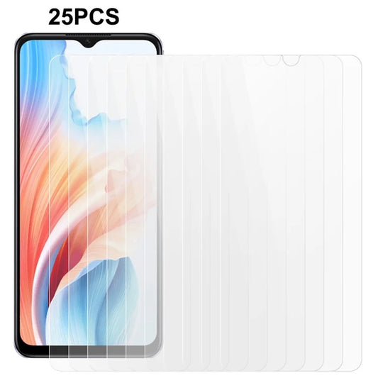 25Pcs For Oppo A2m 5G / A18 4G / A38 4G Clear Tempered Glass Screen Protector Protective Film