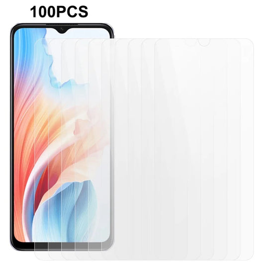 100Pcs For Oppo A2m 5G / A18 4G / A38 4G Screen Guard Film HD Clear Tempered Glass Screen Protector