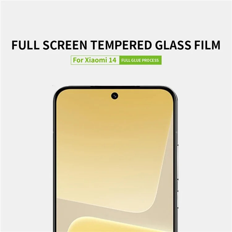 PINWUYO JK Tempered Glass Film Series-2 for Xiaomi 14 Full Cover High Aluminum-silicon Glass Protector