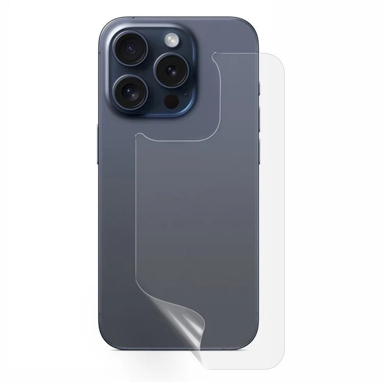 For iPhone 15 Pro Phone Back Protector Hydrogel Full TPU + PET Back Cover Film