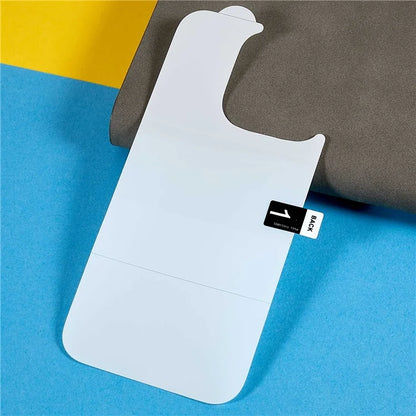 For iPhone 15 Pro Phone Back Protector Hydrogel Full TPU + PET Back Cover Film
