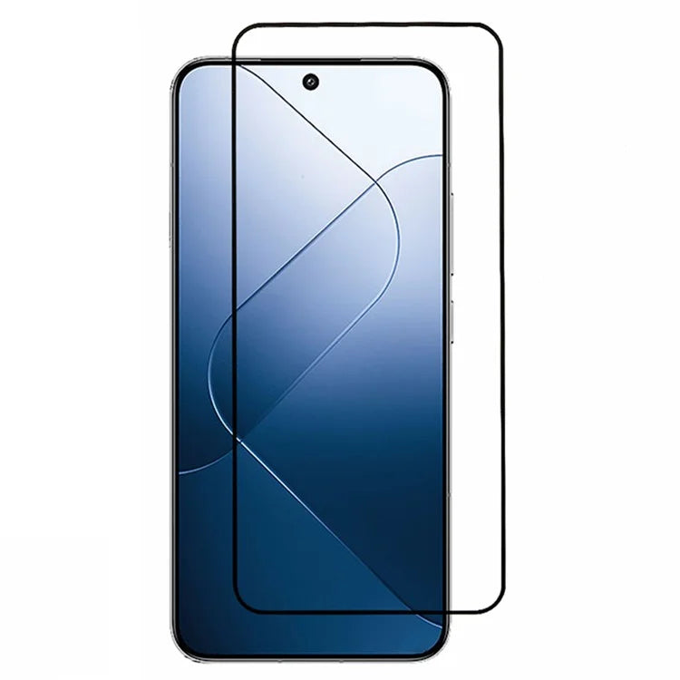 For Xiaomi 14 Screen Film Electroplating Silk Printing Black Edge Full Glue Screen Protector