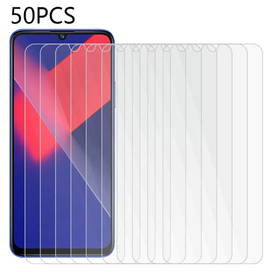 50Pcs for Wiko 10 Screen Protector HD Clear Full Glue Tempered Glass Film