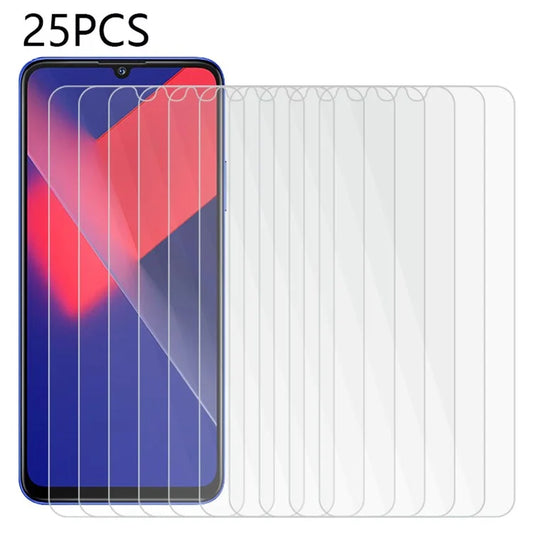 25Pcs for Wiko 10 Tempered Glass Screen Protector High Transparency Screen Film