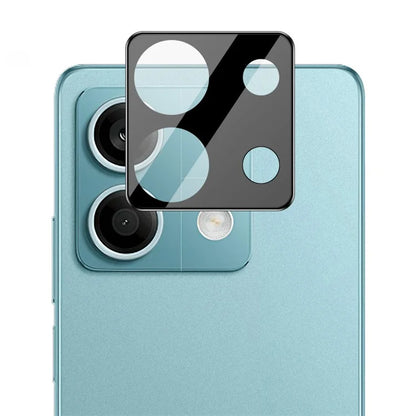 IMAK For Xiaomi Redmi Note 13 5G Rear Camera Lens Film Clear Tempered Glass Lens Protector+Acrylic Lens Cap (Black Version)