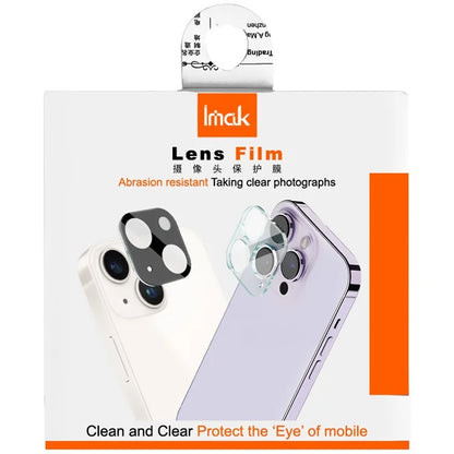 IMAK For Xiaomi Redmi Note 13 5G Rear Camera Lens Film Clear Tempered Glass Lens Protector+Acrylic Lens Cap (Black Version)