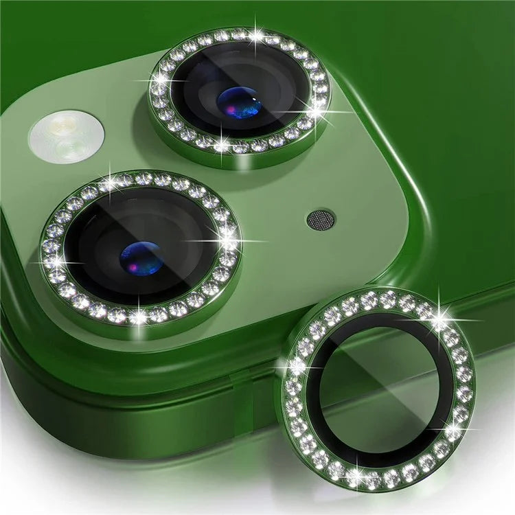 ENKAY HAT PRINCE 1 Set For iPhone 14 / 14 Plus Camera Lens Film Tempered Glass+Aluminum Alloy Lens Protector