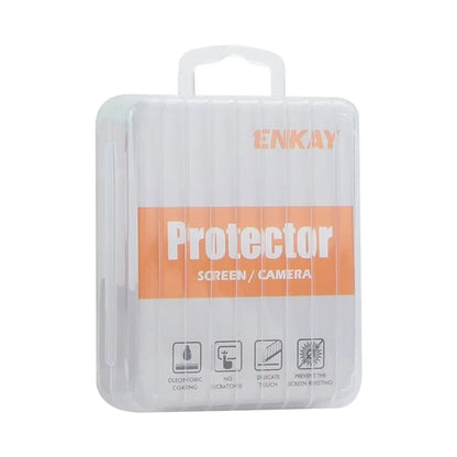 ENKAY HAT PRINCE 1 Set For iPhone 14 / 14 Plus Camera Lens Film Tempered Glass+Aluminum Alloy Lens Protector