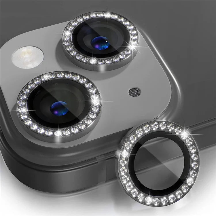 ENKAY HAT PRINCE 1 Set For iPhone 14 / 14 Plus Camera Lens Film Tempered Glass+Aluminum Alloy Lens Protector