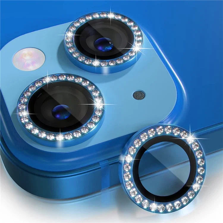 ENKAY HAT PRINCE 1 Set For iPhone 13 / 13 mini Rear Lens Protector Tempered Glass+Aluminum Alloy Camera Lens Film