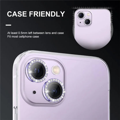 ENKAY HAT PRINCE 1 Set For iPhone 13 / 13 mini Rear Lens Protector Tempered Glass+Aluminum Alloy Camera Lens Film