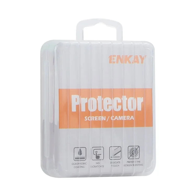 ENKAY HAT PRINCE 1 Set For iPhone 13 / 13 mini Rear Lens Protector Tempered Glass+Aluminum Alloy Camera Lens Film
