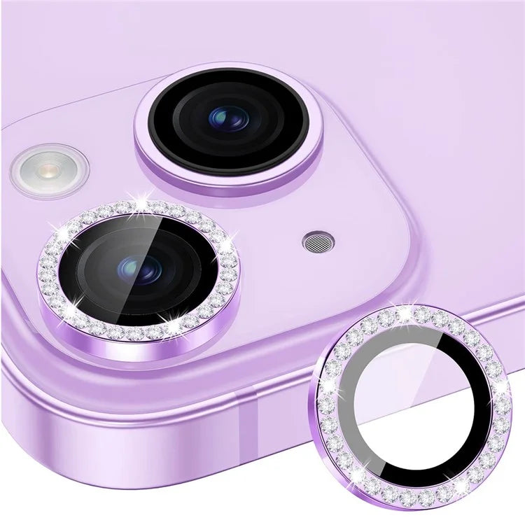 ENKAY HAT PRINCE 1 Set For iPhone 13 / 13 mini Rear Lens Protector Tempered Glass+Aluminum Alloy Camera Lens Film