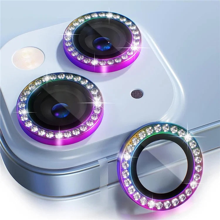 ENKAY HAT PRINCE 1 Set For iPhone 13 / 13 mini Rear Lens Protector Tempered Glass+Aluminum Alloy Camera Lens Film