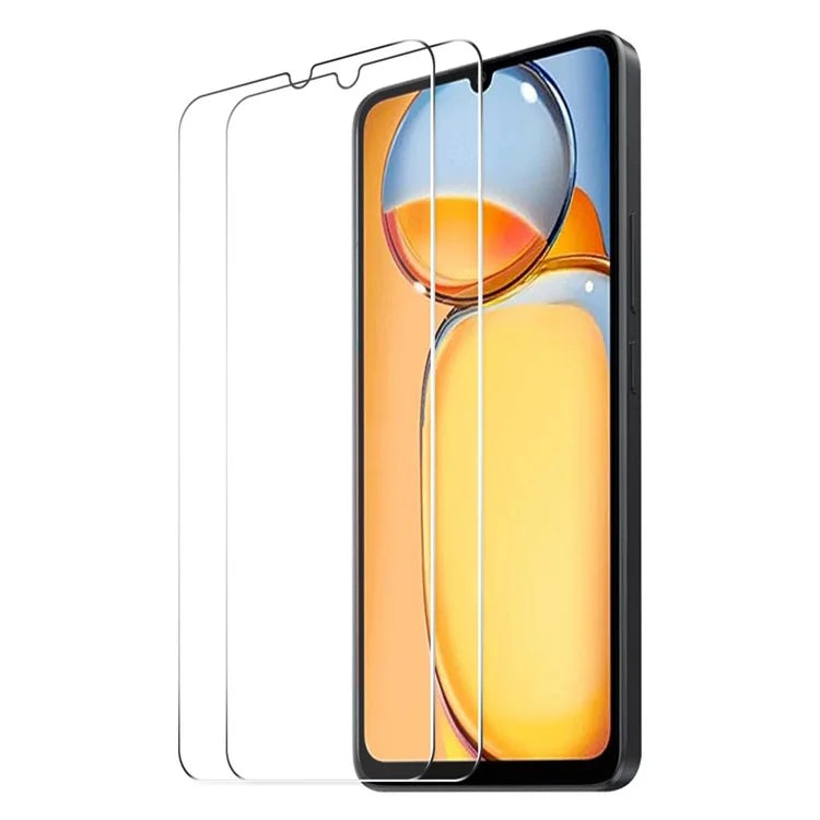 ENKAY HAT PRINCE 2Pcs For Xiaomi Redmi 13C 4G / Poco C65 4G Screen Protector Clear High Aluminium-silicon Glass 0.26mm 9H 2.5D Screen Film
