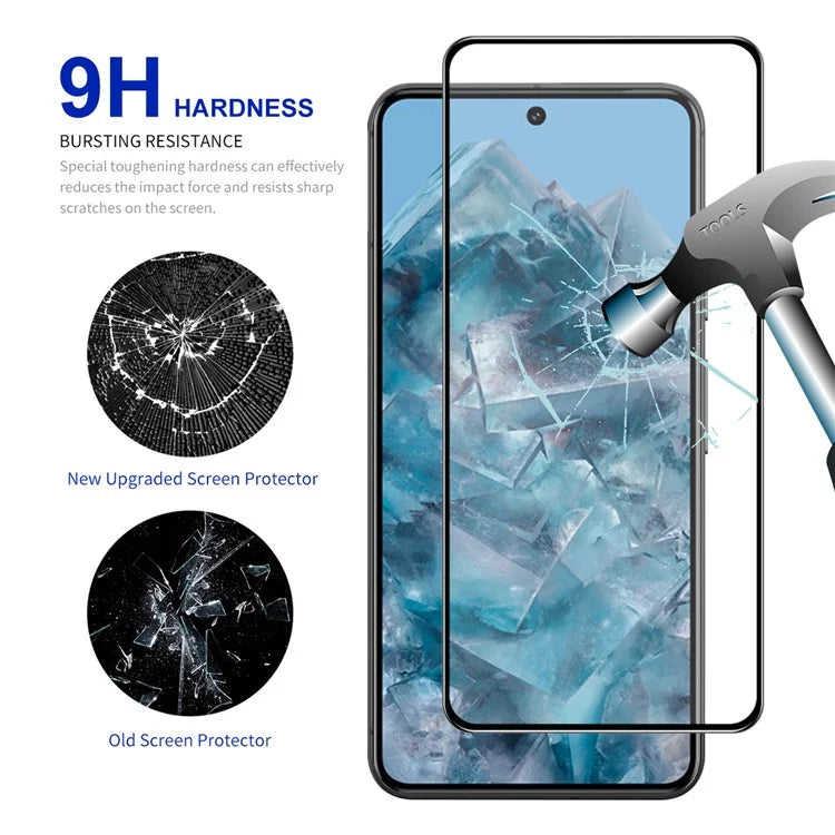 ENKAY HAT PRINCE 5Pcs for Google Pixel 8 Pro Full Glue Screen Protector High Aluminium-silicon Glass Film