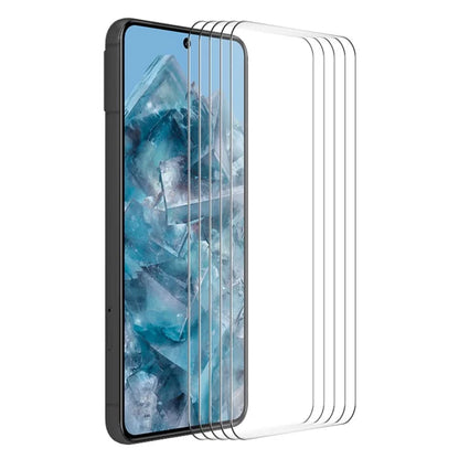 ENKAY HAT PRINCE 5Pcs 0.26mm 2.5D Clear Film for Google Pixel 8 Pro High Aluminium-silicon Glass Screen Protector