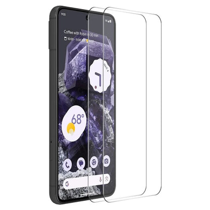 ENKAY HAT PRINCE 2Pcs for Google Pixel 8 High Aluminium-silicon Glass Film 0.26mm 2.5D Ultra Clear Screen Protector