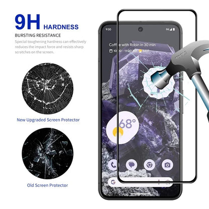 ENKAY HAT PRINCE 10Pcs for Google Pixel 8 High Aluminium-silicon Glass Screen Protector Full Glue Film