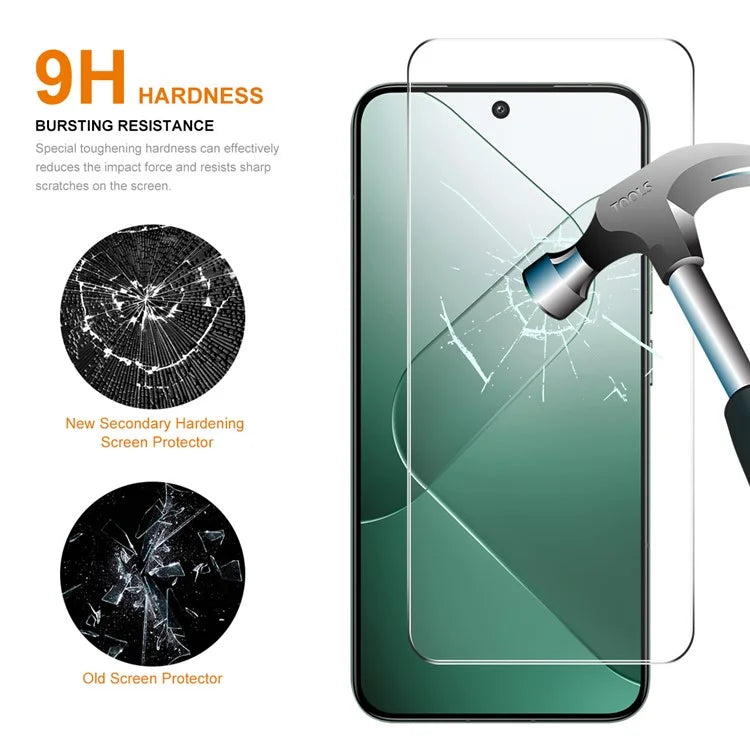 ENKAY HAT PRINCE For Xiaomi 14 High Aluminium-silicon Glass Film 0.26mm 9H 2.5D Clear Screen Protector