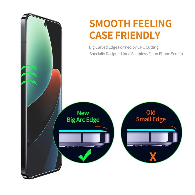ENKAY HAT PRINCE For Xiaomi 14 High Aluminium-silicon Glass Film 0.26mm 9H 2.5D Clear Screen Protector
