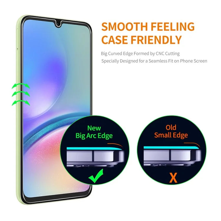 ENKAY HAT PRINCE 10Pcs Clear Screen Film for Samsung Galaxy A05s 4G High Aluminium-silicon Glass 0.26mm 9H 2.5D Screen Protector