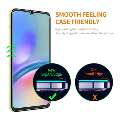 ENKAY HAT PRINCE 10Pcs Clear Screen Film for Samsung Galaxy A05s 4G High Aluminium-silicon Glass 0.26mm 9H 2.5D Screen Protector