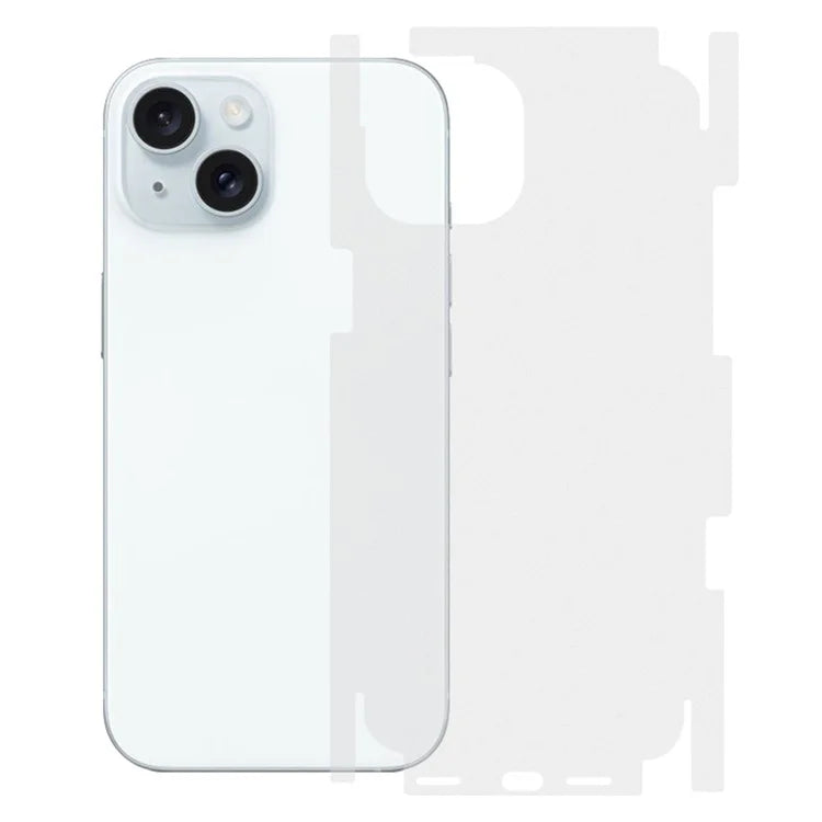RURIHAI For iPhone 15 Plus Screen Protector Scratch-Resistant Full HD Soft PET Back Screen Film