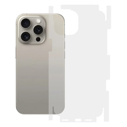 RURIHAI For iPhone 15 Pro Back Screen Protector Clear Full AB Glue PET Film
