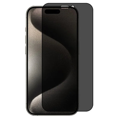 RURIHAI For iPhone 15 Plus Phone Full Screen Protector 360-Degree Anti-Spy High Aluminum-silicon Glass Screen Film