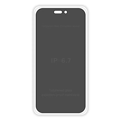 RURIHAI For iPhone 15 Plus Phone Full Screen Protector 360-Degree Anti-Spy High Aluminum-silicon Glass Screen Film