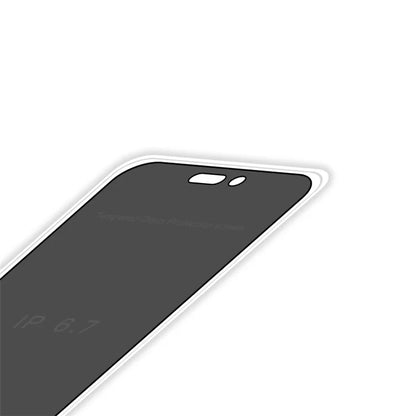 RURIHAI For iPhone 15 Plus Phone Full Screen Protector 360-Degree Anti-Spy High Aluminum-silicon Glass Screen Film