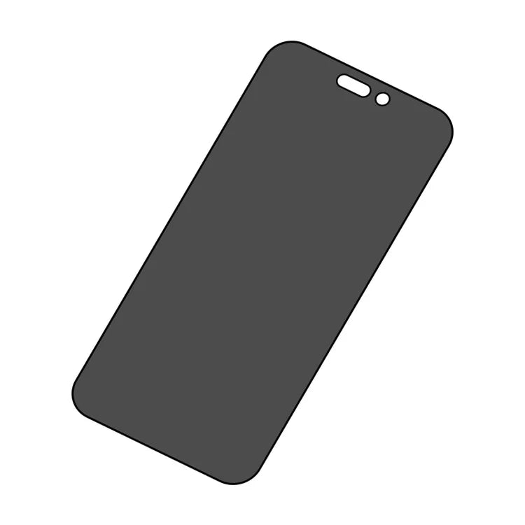 RURIHAI For iPhone 15 Screen Protector 360-Degree Anti-Spy 0.26mm 2.5D High Aluminum-silicon Glass Phone Screen Film