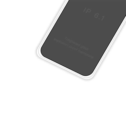 RURIHAI For iPhone 15 Screen Protector 360-Degree Anti-Spy 0.26mm 2.5D High Aluminum-silicon Glass Phone Screen Film