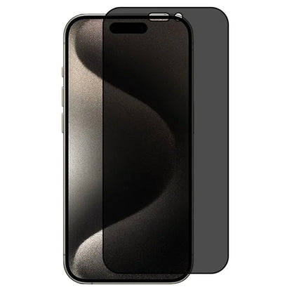 RURIHAI For iPhone 15 Pro Phone Screen Protector Anti-fingerprint Anti-Spy Full Screen Film