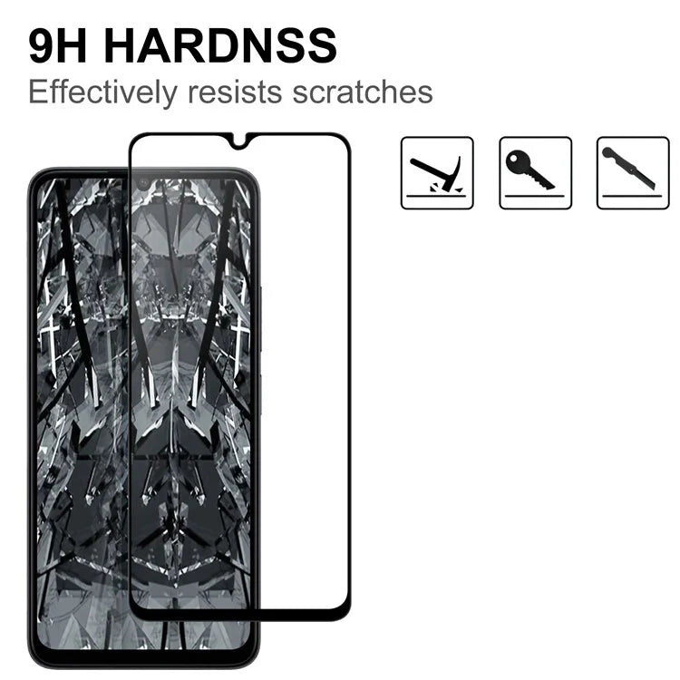 For Xiaomi Redmi 13C 4G / Poco C65 4G Cell Phone Screen Protector Full Glue Clear AGC Glass Screen Covering Film