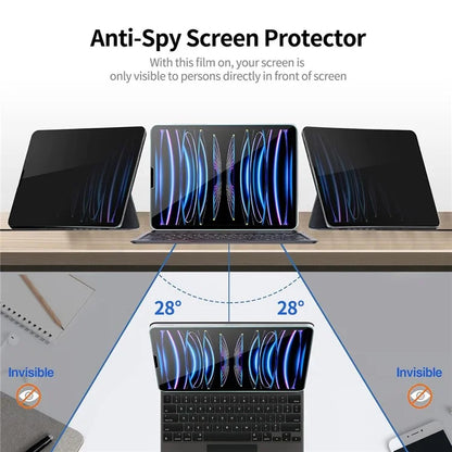 ENKAY HAT PRINCE For iPad 10.2 (2021) / (2020) / (2019) 0.33mm Anti-Peep Screen Protector Tempered Glass Film