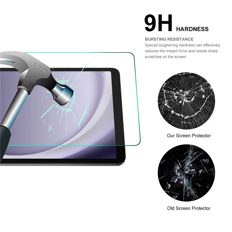 ENKAY HAT PRINCE For Samsung Galaxy Tab A9 0.33mm Tablet Screen Protector Anti-scratch 9H 2.5D High Aluminium-silicon Glass Film