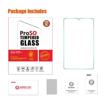 ENKAY HAT PRINCE For Samsung Galaxy Tab A9 0.33mm Tablet Screen Protector Anti-scratch 9H 2.5D High Aluminium-silicon Glass Film