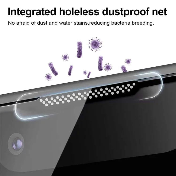 YONGPOLY For iPhone 11 Pro Max / XS Max Tempered Glass Full Screen Protector with Dust-Proof Net