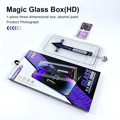 YONGPOLY For iPhone 11 Pro Max / XS Max Tempered Glass Full Screen Protector with Dust-Proof Net