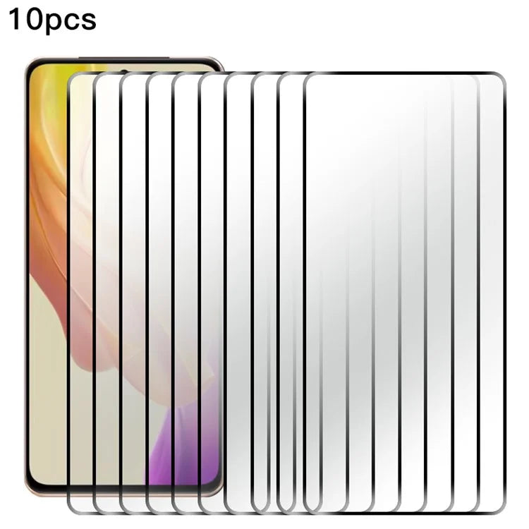 RURIHAI 10Pcs For vivo Y200 (India) 5G Screen Protector 0.26mm 2.5D Secondary Hardening Ultra Clear AB Glue Protective Film