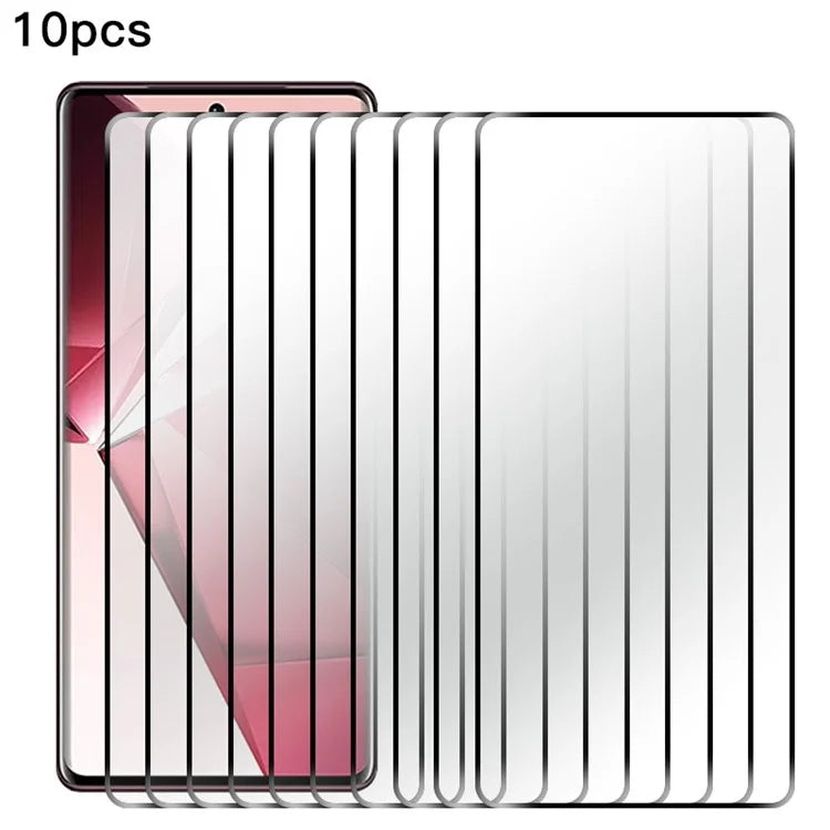 RURIHAI 10Pcs For vivo V29e (Global) 5G Screen Protector 2.5D 0.26mm Arc Edges High Aluminum-silicon Glass Protective Film
