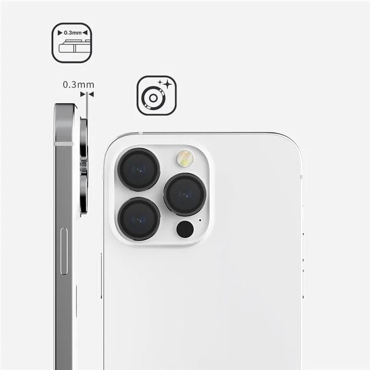 JTLEGEND TITANGUARD For iPhone 15 Pro / 15 Pro Max Camera Lens Protector Tempered Glass Film