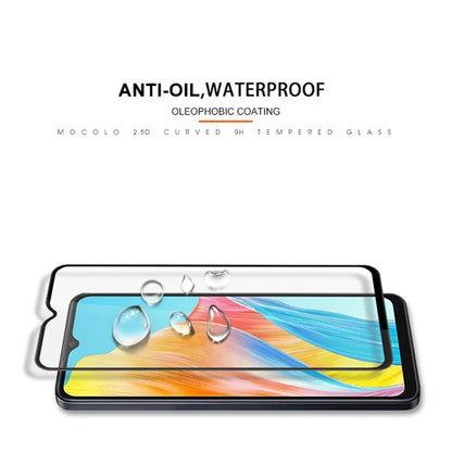 MOCOLO For Oppo A38 4G Screen Protector Full Coverage Silk Printing Tempered Glass Film
